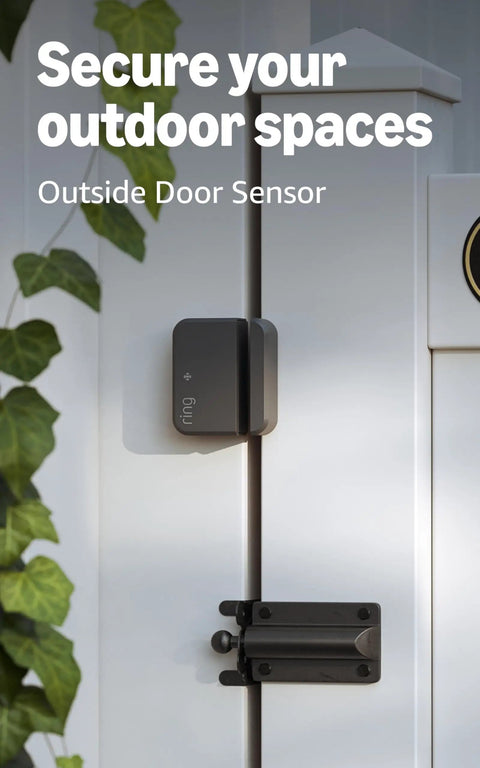 Lock Down Your Yard Fast With This Wired Floodlight Security Camera Bundle And Wireless Door Sensor Clean White Shell Crisp 1080P Hd Video Tough As Nails Outdoor Spotlight For Driveway