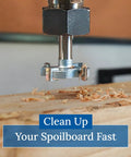 1 Inch Surfacing CNC Router Bit For Spoilboard And Wood Flattening, 1/4 Inch Shank, Carbide Tipped, Ultra Smooth Finish