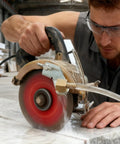Debris Remover Water Sprayer For Cutting Machines With Universal Coolant Misting Kit on active saw during marble cutting