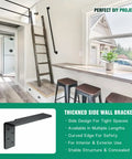 Interior space showing Free Hanging Side Wall Floating Shelf Bracket 3 Pack for Granite Countertops with industrial design