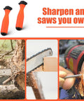 Badass Round File Handles Two Pack With Quick Adjust Nut And Comfy Grips Designed For Chainsaw Touch Ups And Backyard Projects fits 0.2 inch diameter bits.