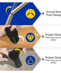 Quiet Your Squeaky Wood Floors With The Squeak No More Kit Featuring scored break point and gripper design details