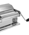 Atlas 180 Slide Manual Pasta Machine, Chrome Steel For Fresh Pasta Sheets Up To 7 Inches Wide with hand crank