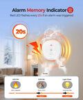 10 Year Sealed Battery Smoke Detectors 3 Pack For Homes And Rentals, UL 217 10th Edition, No Battery Replacements Ever, 24 7 Fire Safety You Can Trust wall-mounted smoke alarm