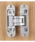 2.0 3D Adjustable Invisible Hidden Hinge For Cabinets And Doors on wooden surface