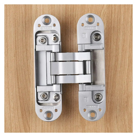 2.0 3D Adjustable Invisible Hidden Hinge For Cabinets And Doors on wooden surface