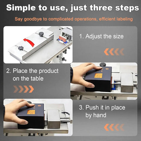 Simple steps to operate Premium Semi-Automatic Corner Labeling Machine With Digital Touch Screen And Automatic Centering.