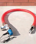 Portable Grain Suction Pump with Heavy Duty Industrial Auger Screw Conveyor and Low Noise Hose on concrete floor