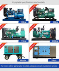 Job Site Ready Portable Generator Set For Temporary Outdoor Power And Commercial Backup Electric Supply With Slick Plug And Play Setup And Hella Tough Build You Can Trust, models and specifications including 30kw, 50kw, 75kw, 200kw, mobile and silent generators.