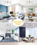 Ultra Sleek 8 Light Sputnik Chandelier In Brushed Nickel Semi Flush Mount Ceiling Light showcased in various room settings