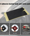 Lock Your Plates Down Super Tight With This Hella Durable Anti Theft License Plate Screws Kit Featuring Rustproof Stainless Steel Bolts For Secure Car Tag Mounting And Hassle Free Removal - 8 foam anti-rattle pads with adhesive backing.