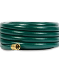 Coiled Heavy Duty Flexogen Three Quarters Inch By Fifty Foot Garden Hose With Eight Layer Construction And Five Hundred Psi Burst Strength