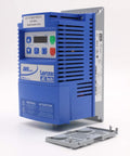 Variable Frequency Drive For Demand Control Ventilation And Smart Electrical Panels With 1 HP Max 200 To 240 V Single Or Three Phase Input NEMA 1 Enclosure Modbus Ready Model ESV751N02YXB571 in blue casing