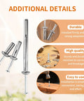 Quarter Inch By Two Inch Hammer Drive Nail In Anchors 30 Pack for cement walls alongside durability and quality details
