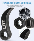 Beast Leverage Crowbar Head Wrench Adapter Set For Half Shaft Removal And Car Repair, SCM440 Steel, 8-Point 4-Point Ends
