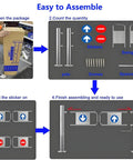 Built Tough Spring Loaded Safety Gate Made For Real World Grocery Stores And Warehouses With Smooth Automatic Closing shown assembled with components.