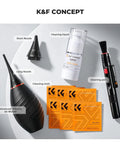10 In 1 Camera Lens Cleaning Kit For DSLR And Digital Cameras with air blower, nozzles, cleaning liquid, cloths, and pen.