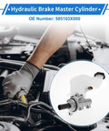 Brake Master Cylinder With Reservoir For Hyundai Elantra 2011 2014 Hydraulic Master Cylinder Replacement shown in engine bay