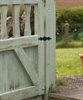 Matte Black 10 Pack Heavy Duty Fence Gate Hinges on outdoor yard iron garden door for secure easy fence repair