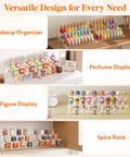 Clear 12 Inch Three Tier Cupcake Stand Display Riser Organizer With Tool Free Assembly For Perfume Cologne Storage Spice Rack Figurine Holder Makeup Organizer Room Decor And Party Decorations