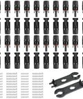 40 Pieces MC4 Solar Panel Connectors Kit With Two Assembly Spanners IP67 Waterproof MC4 Male And Female Cable Connectors 1000V PV System Wiring For Solar Panels