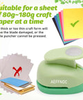 1 Inch Circle Hole Punch For Crafts And DIY Arts, Handy Lever Action Paper Punch next to different colored craft papers