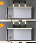 Industrial Farmhouse Vanity Light With Three Lights Water Pipe Wall Sconce For Powder Room Bedroom Dressing Room And Entryway Modern Bath Lighting Dope Industrial Vibe fitted above bathroom mirror.