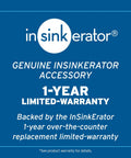 Warranty details for Dual Outlet Sink Top Air Switch Kit For Garbage Disposer Systems No Sweat Install Chrome White Finish No Wrench Button