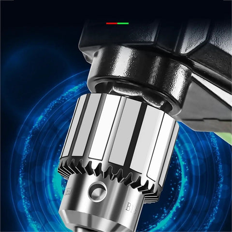 Close-up of chuck on 710W Mini Metal Lathe And Milling Machine With Variable Speed Control for precise tool holding.