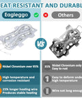 Comparison of Eaglego DC47-00019A Dryer Heating Element Replacement vs other brands showing heat resistance and durability.