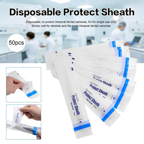 Disposable Sleeve Covers For Intraoral Cameras A046A USB Compatible Soft TearResistant Plastic SingleUse Dental Shield