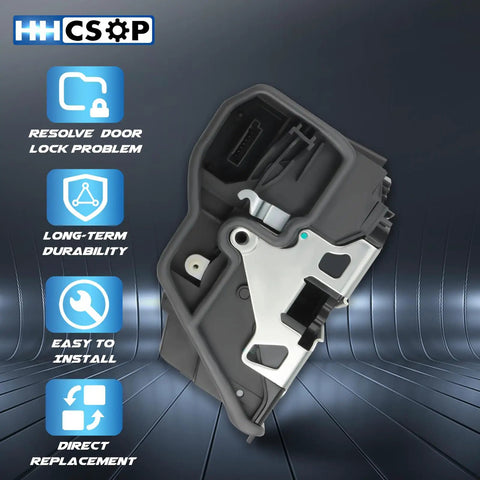 BMW Front Left Driver Side Power Door Lock Actuator Motor Replacement For 2003-2019 Models Fits 3 Series X1 X3 X5 And More Durable, Easy Install, Smooth Locking Performance For Your Ride black plastic OEM-fit door actuator