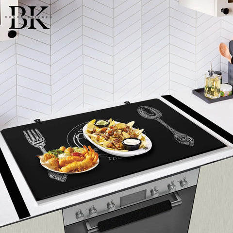 All In One Stovetop Covers For Electric Stoves With Gap And Oven Handle Covers Glass Stovetop Protector Ceramic Cooktop Shield