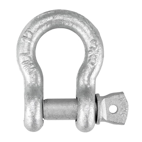 Shackles With Screw Pins Grade 43 3/8 Inch 10 Pack 4,000 Pound Safe Working Load Heavy Duty Link For Chains Hooks And Straps