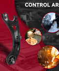 Upgrade Your Ride With The Frenzybro Rear Right Trailing Arm Compatible With 2011 To 2015 Hyundai Tucson And 2010 To 2016 Kia Sportage For Super Smooth Handling And Rock Solid Durability On Every Drive. black steel control arm