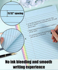 Color Coded Filler Paper Pack With 500 Sheets In 5 Vibrant Colors For Wide Ruled 8 By 10 And A Half Inch 3 Hole Punched Loose Leaf