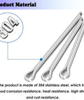 304 Stainless Steel Marine Propeller Cotter Pins Set For Suzuki Yamaha Johnson Evinrude Outboards, corrosion-resistant material