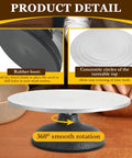 MAOPINER 12-inch sculpting wheel with cast-iron construction and 360° rotation (front view)