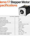 Three-pack Nema 17 stepper motors, black housing with silver front plate, 42x60mm size with exposed shaft.