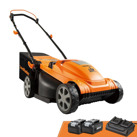 Brushless Cordless Lawn Mower With 48V Max Power 15 Inch Deck 2x24V 4Ah Batteries Dual Charger Lightweight Yard Tool