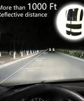 Heavy Duty High Viz Reflective Safety Vest For Men And Women Featuring All Day Comfy Breathable Mesh Top Shelf Construction Work Gear for visibility distance in the dark.