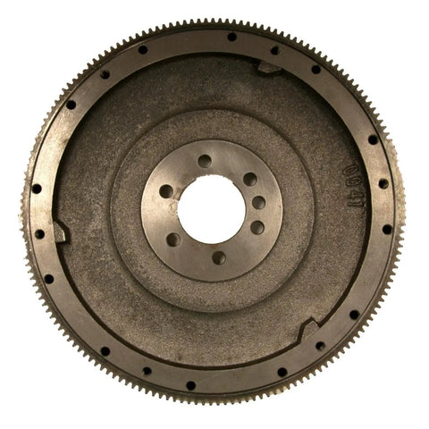 Drop In Replacement Clutch Flywheel For Classic Chevrolet GMC And Pontiac V6 V8 Manuals Built Tough With Smooth Shifting And Bolt Right Up 14.13 Inch Outer Diameter Fitment, showing cast iron construction.