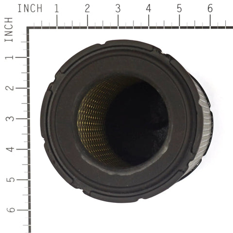 Top view of Pro Grade Replacement Filter For Outdoor Power Equipment 4235 4 Pack 841497 Compatible Easy Install near ruler