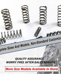50 Pcs Micro Compression Springs 0.5mm Wire OD4 To 12mm Length 5 To 50mm Steel Repair Kit, assorted spring sizes