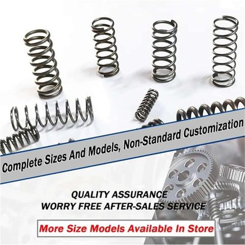 Premium 50 Pcs Micro Compression Springs Steel Repair Kit, Heavy Duty Rectangular Coils With Tight Tolerance And High Fatigue Resistance Perfect For Small Machinery And DIY Fixes That Need A Rock Solid Grip. Steel compression springs for machinery and DIY repairs