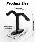 12 Piece Zinc Alloy Double Coat Hooks Set With Screws For Ceiling Or Under Shelf Mounting Heavy Duty Rust Resistant Hooks Size Diagram