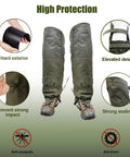Tactical Leg Gaiters For Outdoor Hunting And Hiking Ultralight Waterproof Breathable Anti Tear Oxford Fabric with elevated design.