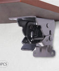 Four Pack Heavy Duty Self Locking Furniture Hinges engineered for 90 degree right angle setups, showing internal spring mechanism.