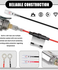 Boss Level Universal 12V Car Cigarette Lighter With Waterproof Heating Core And 24 Foot Extension Cord Plus Plug And Play Wiring Harness showing 10A fuse and wire connections.