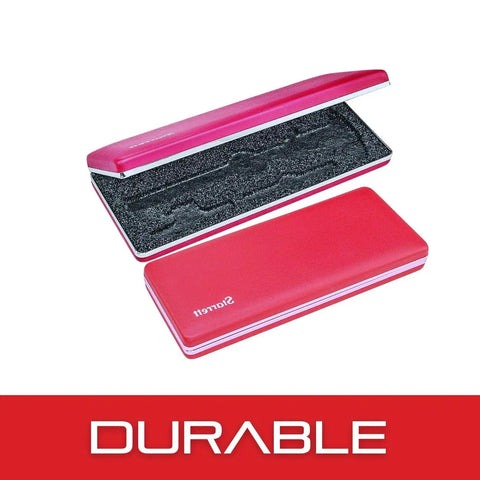 Durable Steel and Vinyl Caliper Case for 6 Inch Calipers, open view showing foam interior and steel frame
